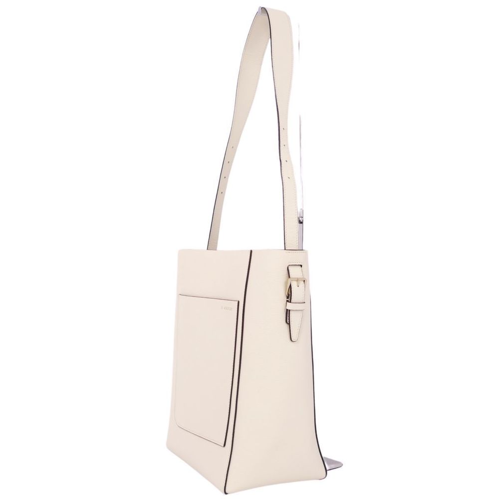 Valextra Bucket Bag Medium Tote Bag Leather Ivory